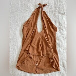 FP Beach Open Back Halter Top